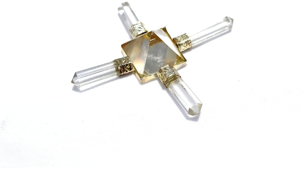 Natural Crystal Quartz Generator | 4 Point | Energy Generator | Spiritual Healing | Crystal Therapy
