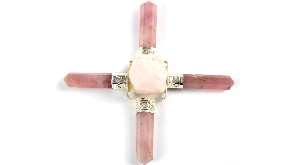 Natural Rose Quartz Generator | 4 point | Promote Love Relationship | Divine | Spiritual Energy