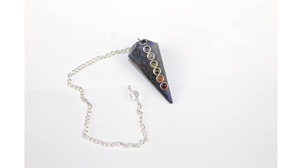 Sodalite Chakra Faceted Cone Shaped Pendulum | Spiritual Healing | Grounding Energy | Natural | Stone Pendulum