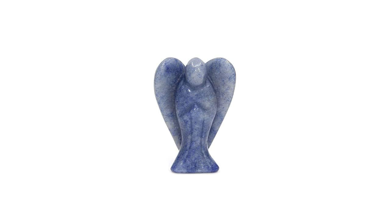 Blue Aventurine Angel – Hand Carved Crystal Angel Decorative Figurine
