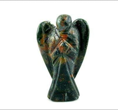 Bloodstone Angel Figurine – Handcrafted Decorative Stone Angel for Home Décor & Gifting