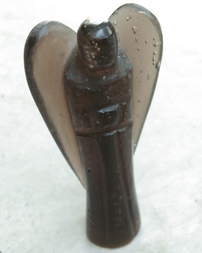 Smokey Quartz Gemstone Angel | 3 Inch Decorative Crystal Figurine for Home & Gifting