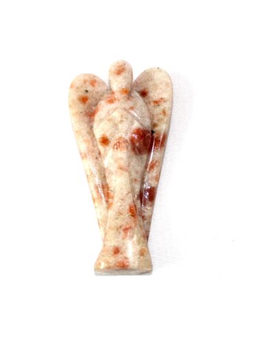 Sunstone Gemstone Angel | 3 Inch Decorative Crystal Figurine for Home & Gifting