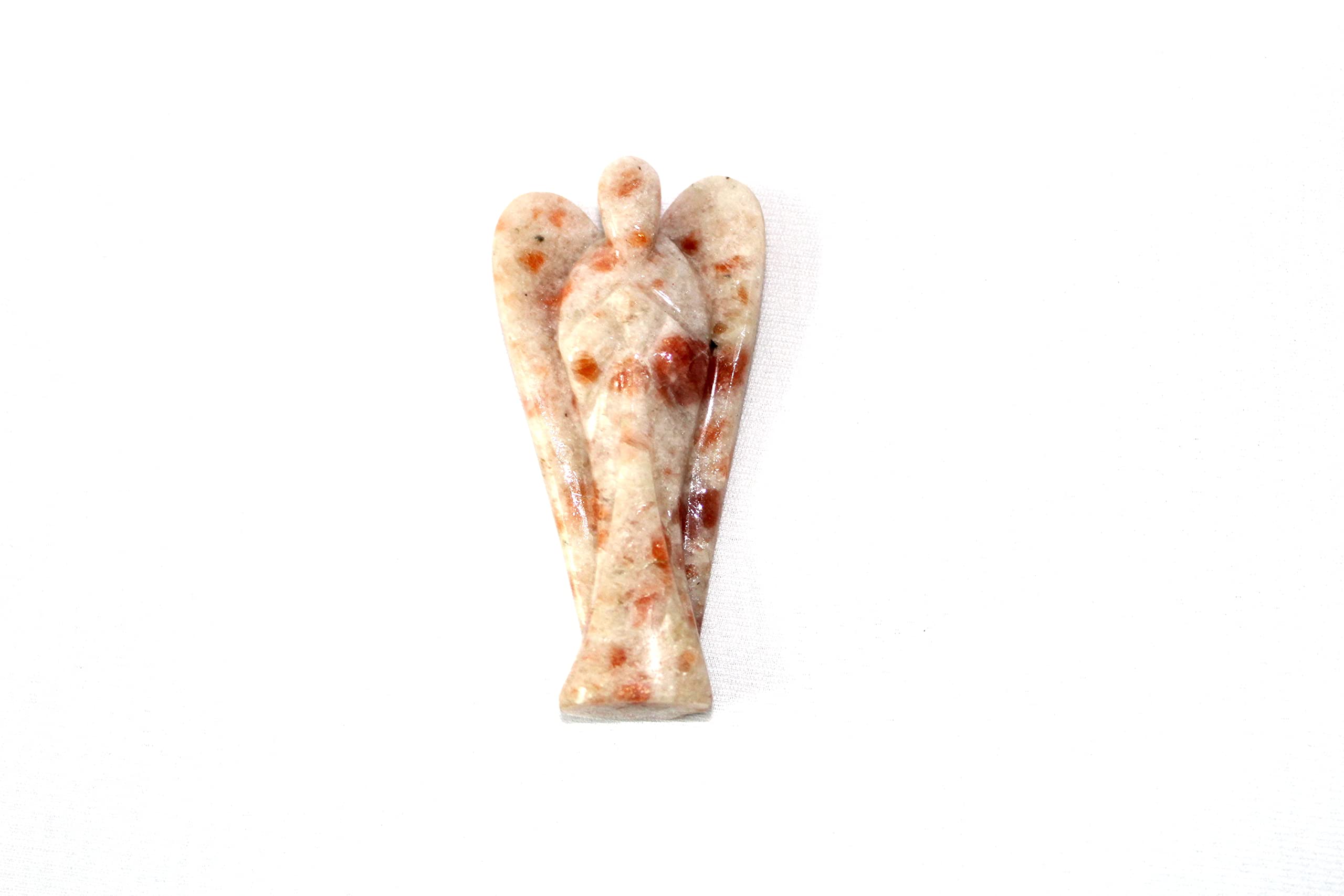 Sunstone Gemstone Angel | 3 Inch Decorative Crystal Figurine for Home & Gifting