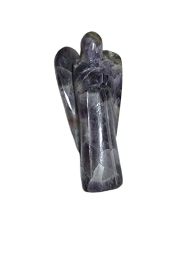 Amethyst 3 Inch Angel – Hand Carved Crystal Angel Decorative Figurine