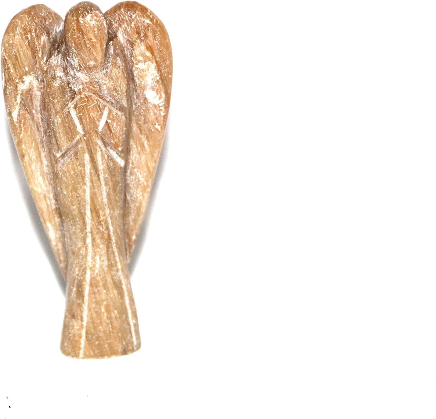 Chrysoberyl Angel Figurine – 3 Inch Handcrafted Decorative Crystal Angel for Home Décor & Gifting