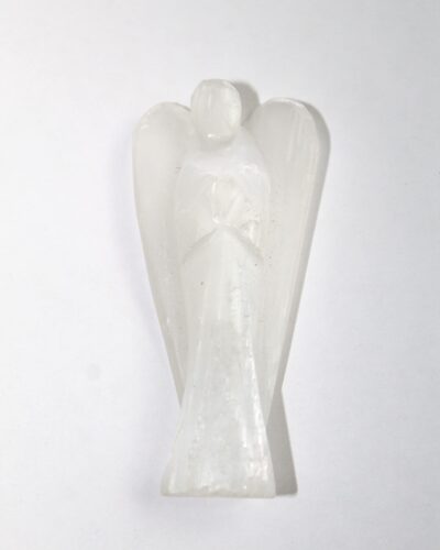 Selenite Angel Figurine – 2 Inch Handcrafted Decorative Crystal Angel for Home Décor & Gifting