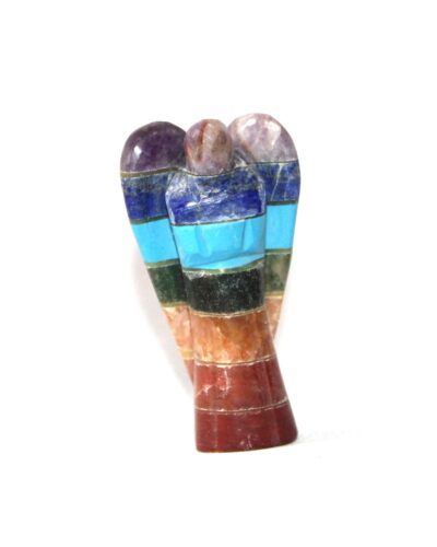 Chakra Bonded 2 Inch Angel – Hand Carved Decorative Crystal Angel Figurine