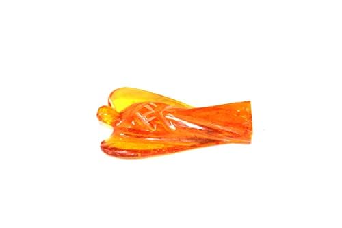 Amber Angel 2 Inch – Hand Carved Crystal Angel Decorative Figurine
