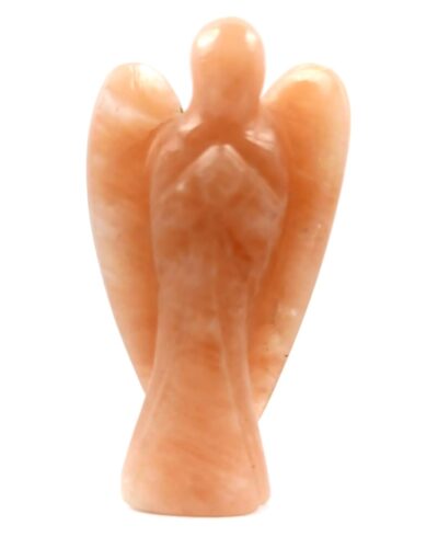 Orange Jade Angel 2 Inch Crystal – Hand Carved Decorative Angel Figurine for Home Décor & Gifting