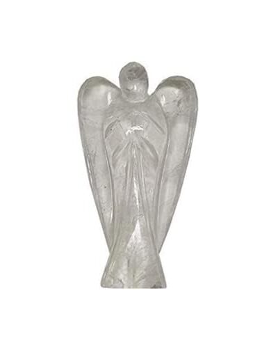 Crystal Quartz Angel | 2 Inch Decorative Crystal Angel Figurine for Home & Gifting