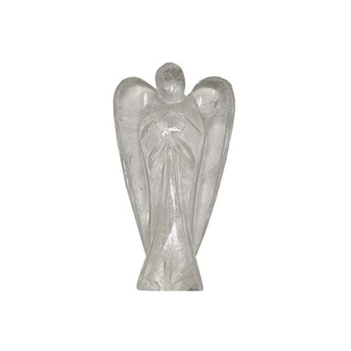 Crystal Quartz Angel | 2 Inch Decorative Crystal Angel Figurine for Home & Gifting