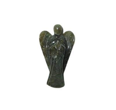 Labradorite Gemstone Angel | 2 Inch Decorative Crystal Angel Figurine for Home & Gifting