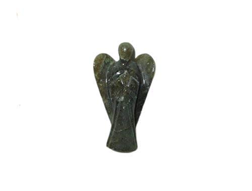 Labradorite Gemstone Angel | 2 Inch Decorative Crystal Angel Figurine for Home & Gifting