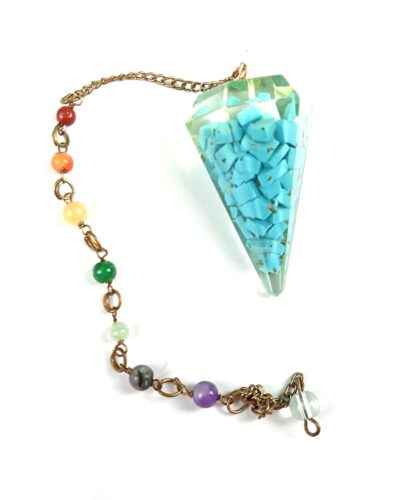 Turquoise orgone pendulum | Healing | Reiki Balance | Orgone Pendulum