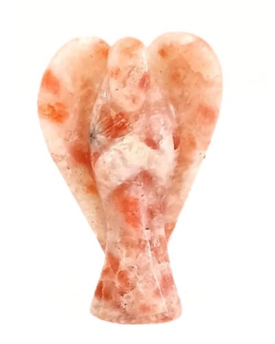Sunstone Angel 2 Inch – Hand Carved Crystal Angel Decorative Figurine