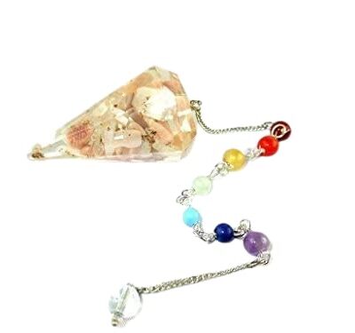 Pink Moonstone Pendulum | Healing | orgone Pendulum