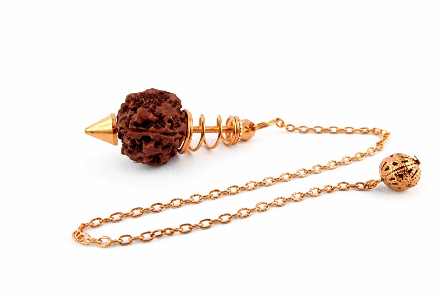 Rudraksha Copper Coil Pendulum | Spiritual energy | Divine | Healing | Rudraksha Pendulum