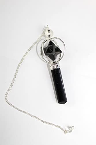 Black Tourmaline Spinning Merkaba Pendulum | Protection | Negative Energy Removal | Dowsing Pendulum