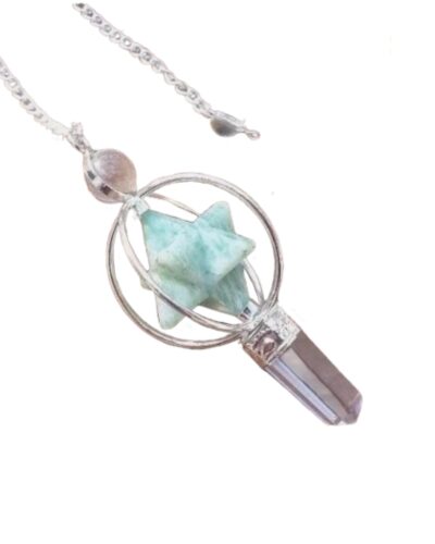 Amazonite Spinning Merkaba Pendulum | Spirituality | Energy Balancing | Dowsing Pendulum