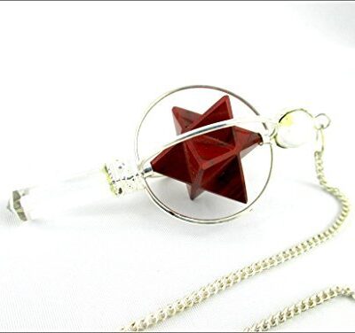 Red Jasper Spinning Merkaba Pendulum | Grounding Stability | Spirituality | Dowsing Pendulum