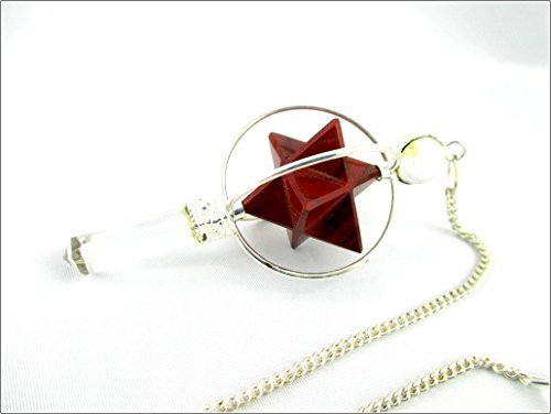 Red Jasper Spinning Merkaba Pendulum | Grounding Stability | Spirituality | Dowsing Pendulum