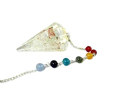 Crystal Quartz Pendulum | Dowsing Pendulum | Meditation | Spirituality | Healing | Orgone Pendulum