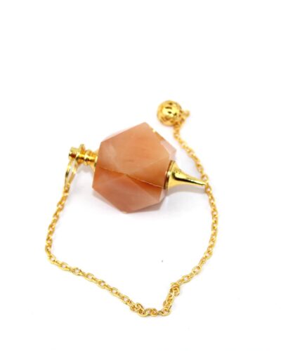 Red Aventurine Hexagon Pendulum | Spirituality | Energy | Dowsing Pendulum
