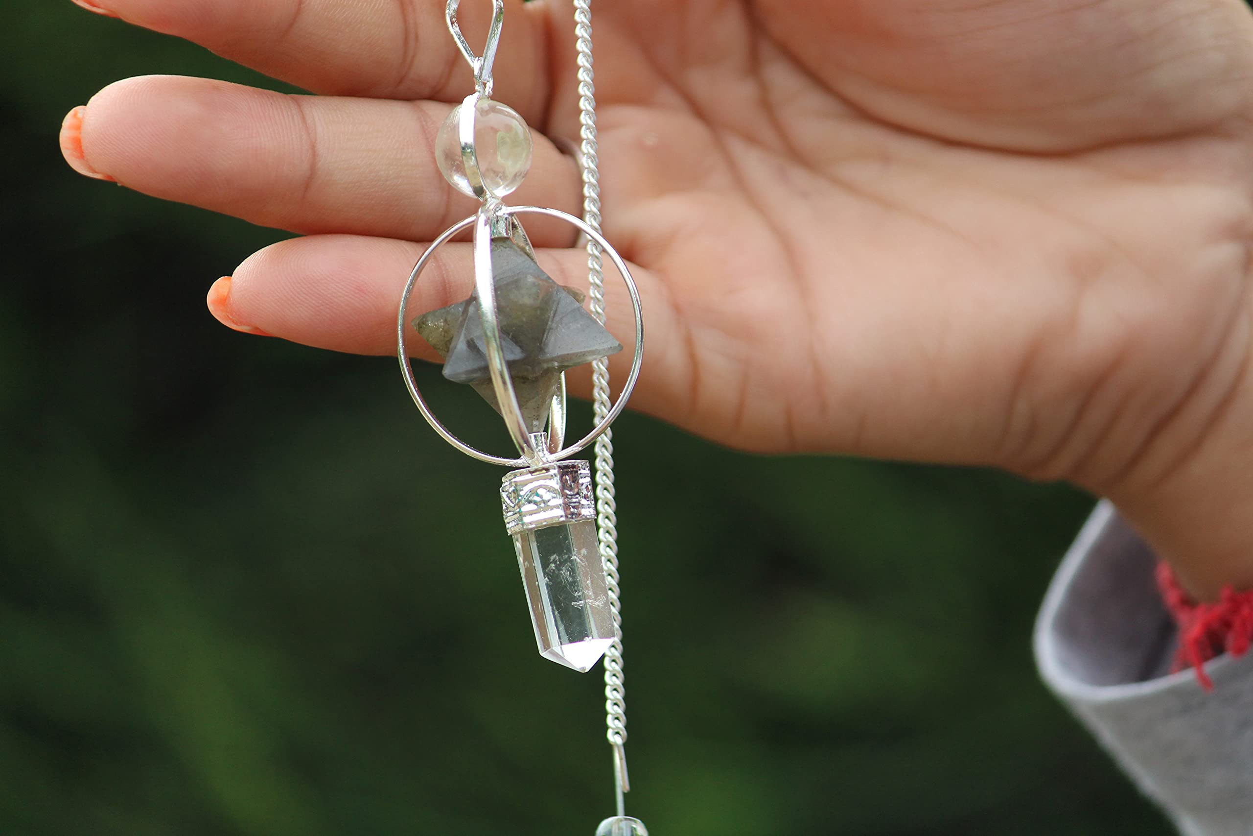 Labradorite Spinning Merkaba Pendulum | Reiki Balance | Spirituality | Dowsing Pendulum