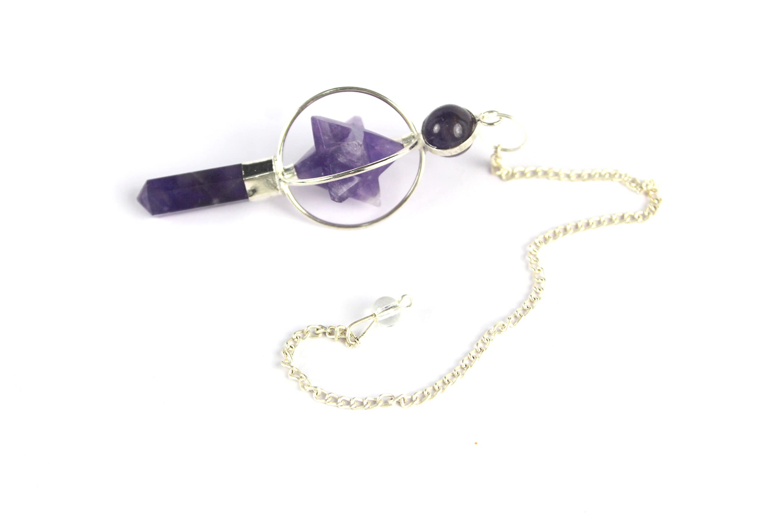 Amethyst Spinning Merkaba Pendulum | Healing | Spirituality | Dowsing Pendulum