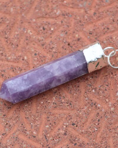 Lepidolite Point Pendant | Purification | Spiritual Healing | Energy Balancing | Natural Crystal Point pendant