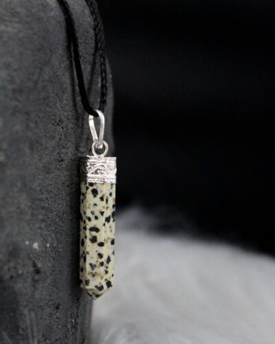 Dalmation Jasper Point Pendant | Grounding Meditation peace Calmness | Natual Gemstone Pendant