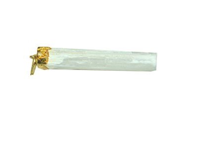 Selenite Gold Plated Pendant | Energy Crystal Spiritual Energy | Natural Crystal Pendant