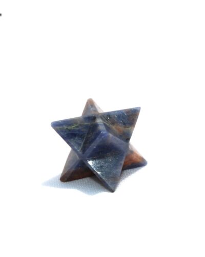 Sodalite Gemstone Merkaba | 1-inch | Natural Spiritual energy | Crystal Merkaba | decorative Item | Home Office Decor
