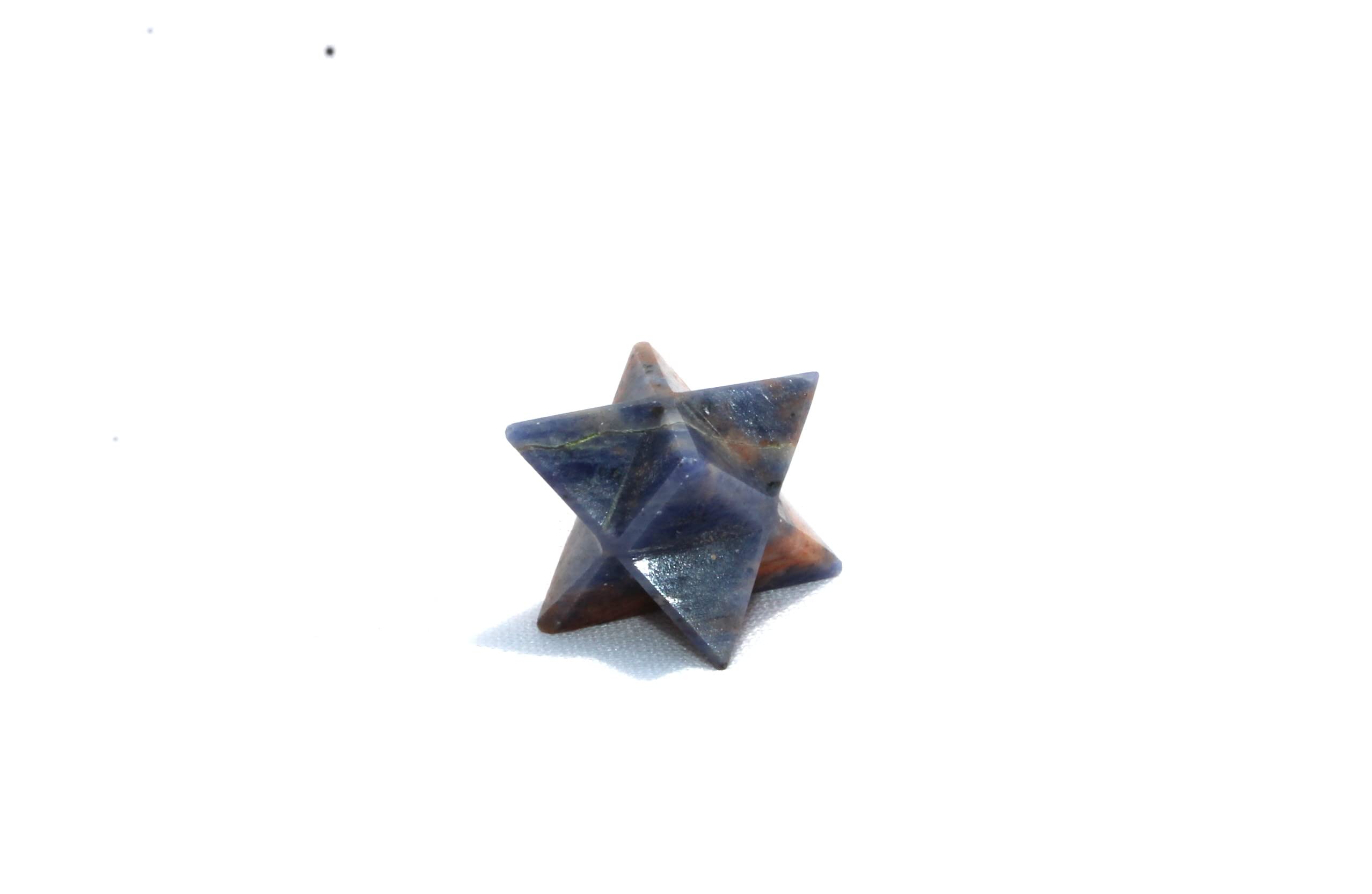 Sodalite Gemstone Merkaba | 1-inch | Natural Spiritual energy | Crystal Merkaba | decorative Item | Home Office Decor