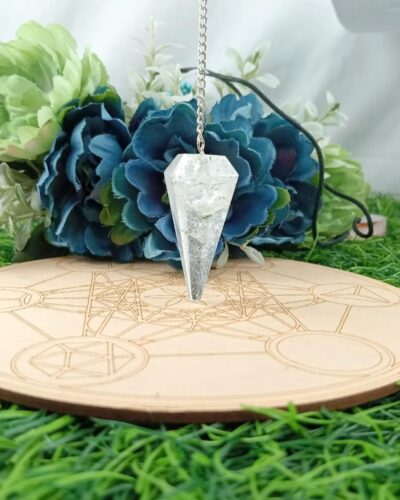 Crystal Quartz Cone Pendulum | Energy Amplification | Spiritual Healing | Dowsing Pendulum