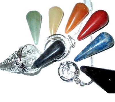 Silver plated OM Cage Cone Pendulum | Meditation | Healing | Divination | Dowsing Pendulum