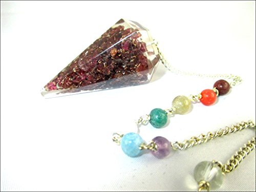 Garnet Pendulum | Spirituality | Dowsing | Healing | Orgone Pendulum