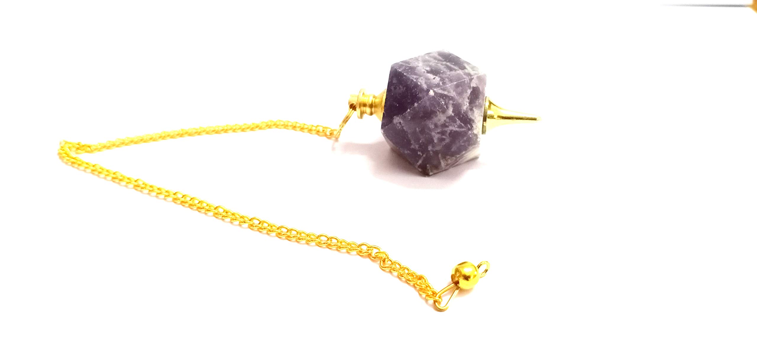 Lepidolite Hexagon Pendulum | Spirituality | Energy | Dowsing Pendulum