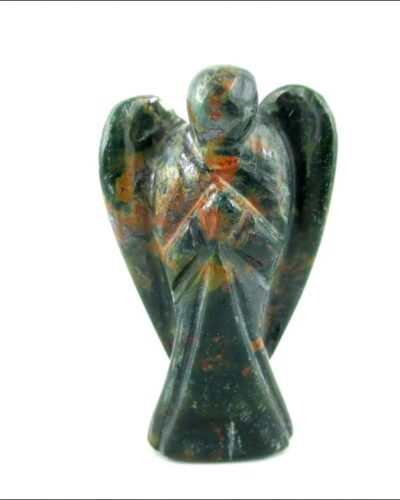 Bloodstone Gemstone Angel | 2-inch | Gemstone Healing | Crystal Therapy | Home Office Decor