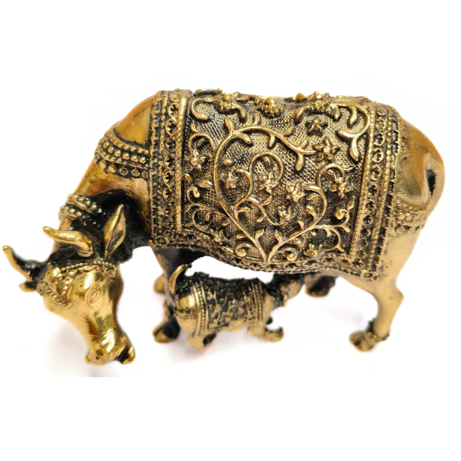 Brass Kamdhenu Cow Statue