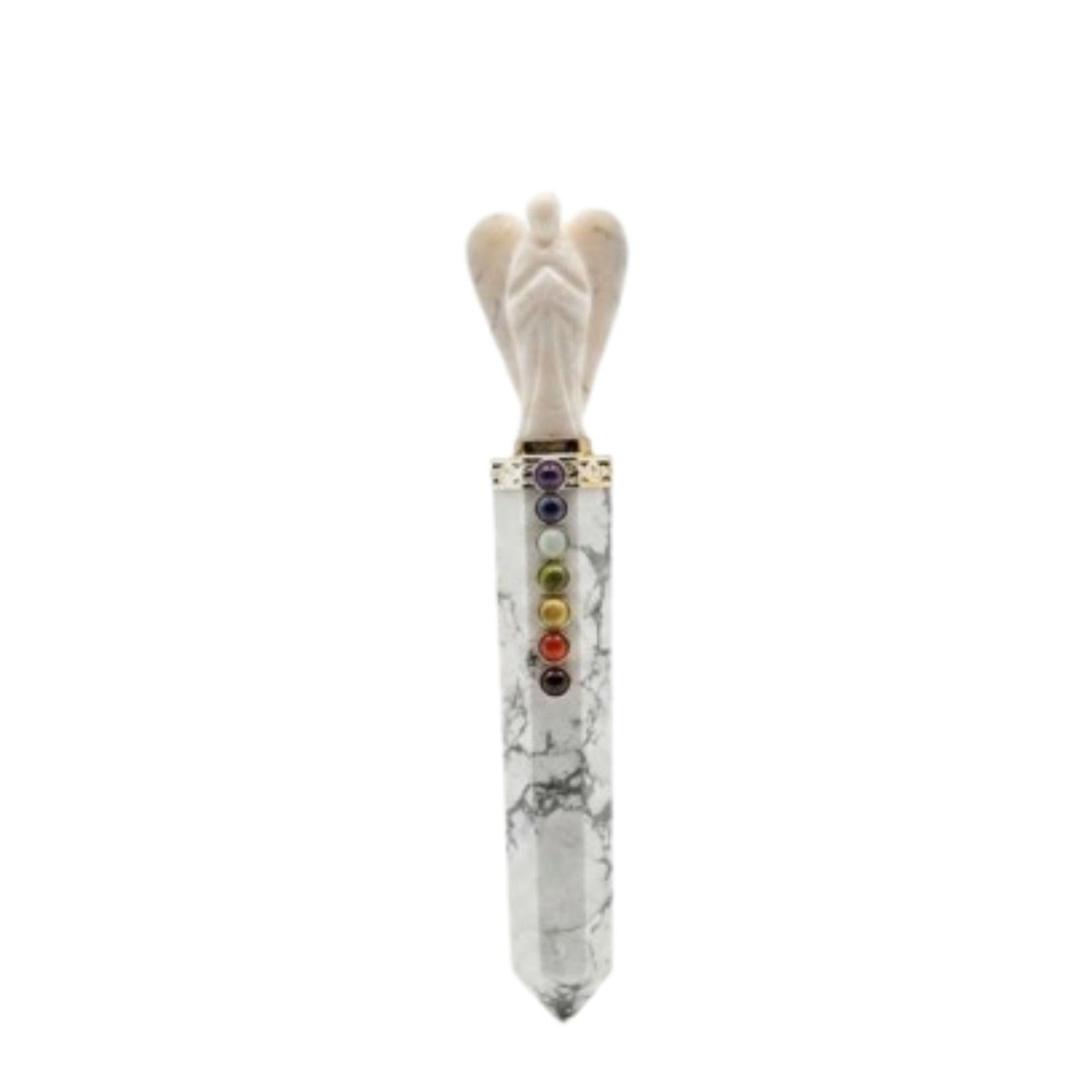 Clear Quartz Crystal Angel, Chakra Healing Wand, Angel Crystal Wand, Natural Quartz Wand, Reiki Healing Crystal, Hand Carved Crystal Angel, Spiritual Healing Tool