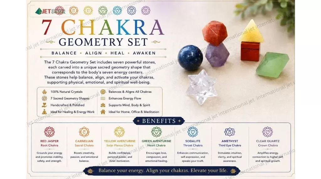 7 Chakra Geometry Set | promote chakra balancing, positive energy, Spiritual Wellness