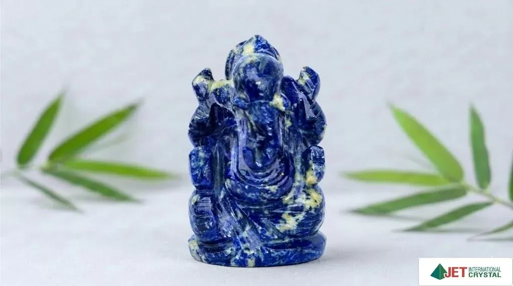 Sodalite Ganeshji Idol (2 inch)