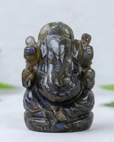 Labradorite Ganeshji Idol (2 inch)