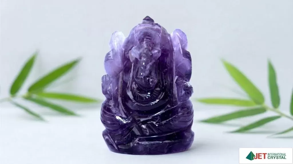Amethyst Ganeshji Idol (2 inch)