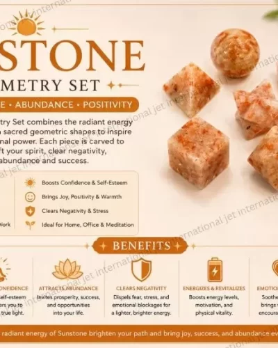 Sunstone 7 Geometry Set | promote positivity, confidence, motivation, and personal growth