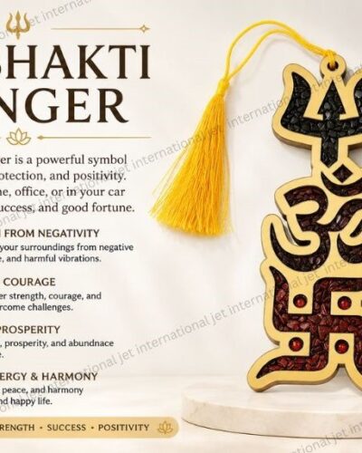TRISHAKTI YANTRA WITH NATURAL CRYSTAL CHIPS (Power of Protection, Harmony And Abundance)