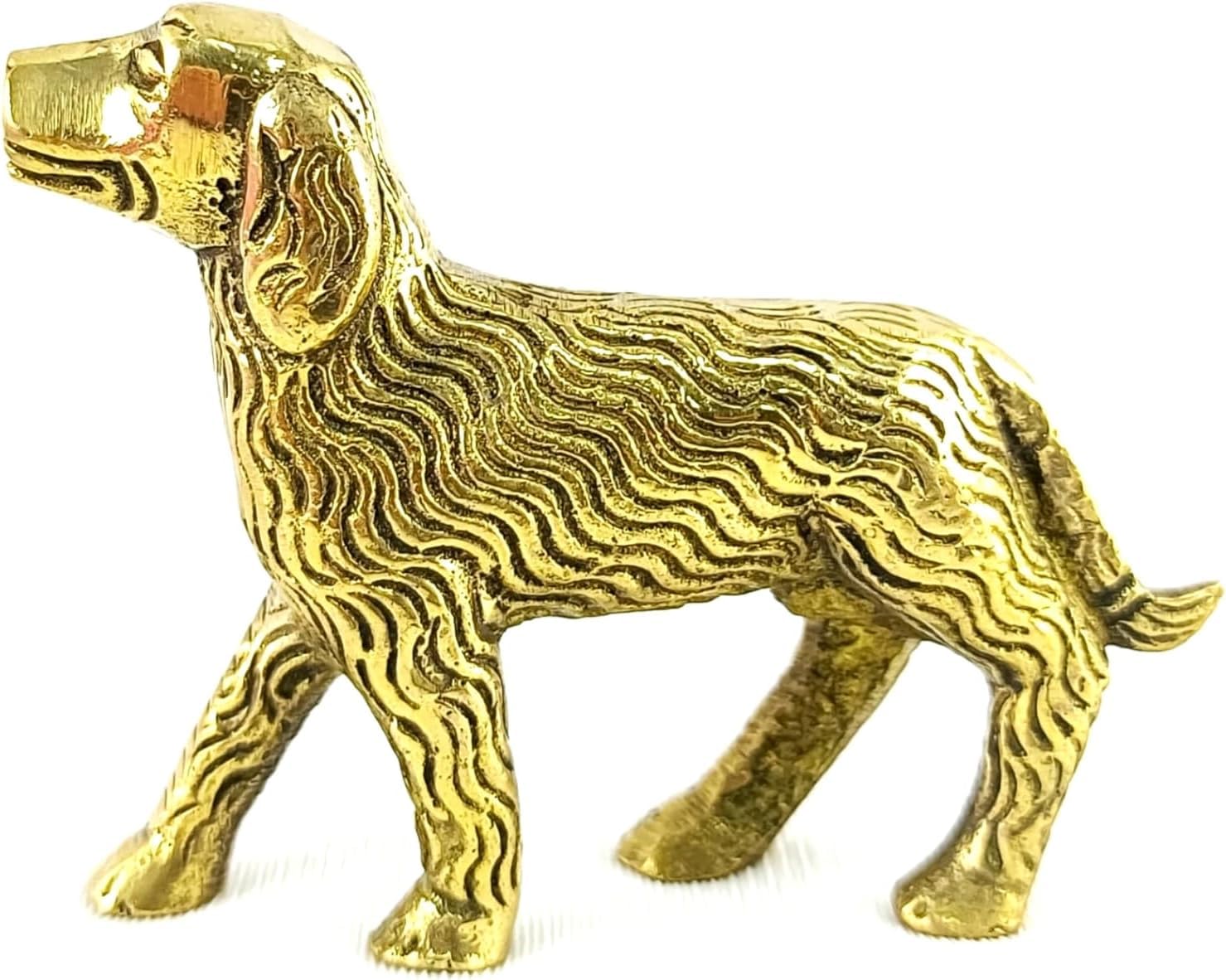 Brass Dog Statue