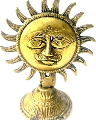 Brass Sun Statue